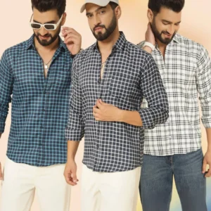 Men's Checkered Casual Shirt