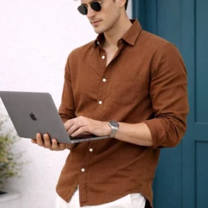 HERE&NOW Men Smart Casual Shirt