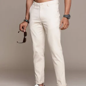Roadster Men Solid Chinos Trousers